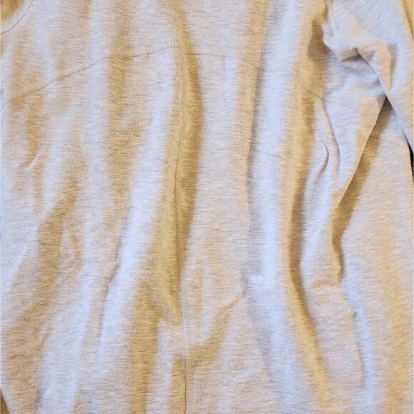 Cozy Chic Lululemon Coast Easy Wrap Asymmetrical Zip Hoodie Sz 2 Heathered Grey - Picture 5 of 10
